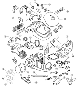 Part Location Diagram of H-59142020 Hoover Combination Tool-Dusting/Furniture